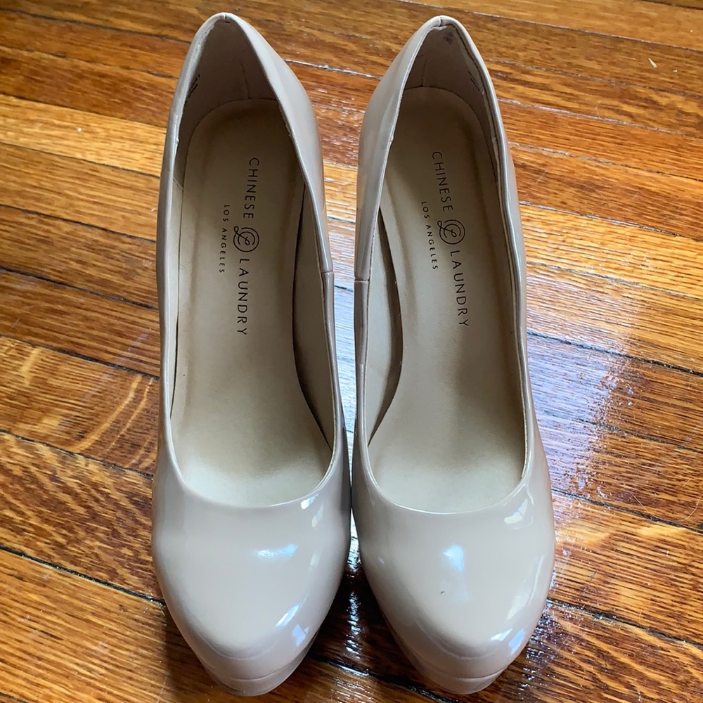 Chinese laundry never worn tan platform heels